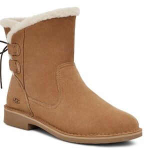 NIB ✨ UGG Naiyah Bootie UGGpure Wool Sheepskin Winter Boot Chestnut Sz 8